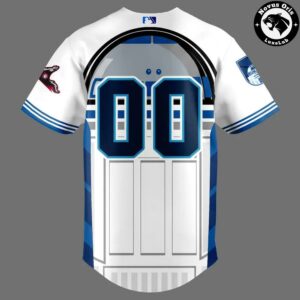 Custom Richmond Flying Squirrels R2 D2 Star Wars Baseball Jersey 3