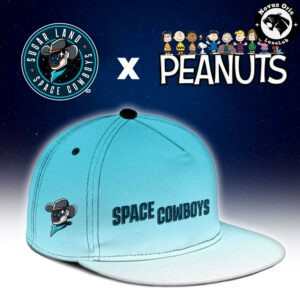 Custom Sugar Land Space Cowboys Peanuts Night Snoopy Baseball Jersey 3