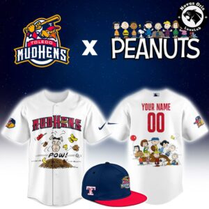 Custom Toledo Mud Hens Peanuts Night Snoopy Baseball Jersey
