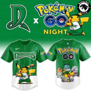 Dayton Dragons x Pokemon GO Night 2026 Limited Edition Baseball Jersey 2