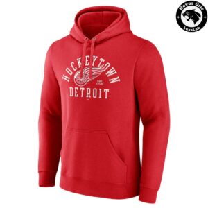 Detroit Red Wings NHL Hockey Arch Logo Graphic Hoodie 2
