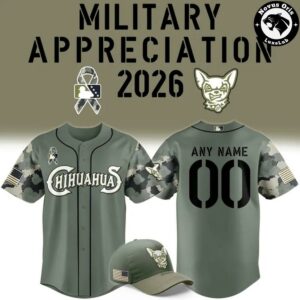El Paso Chihuahuas 2026 Military Appreciation Baseball Jersey