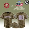 El Paso Chihuahuas 250th America Military Appreciation Limited Edition Baseball Jersey