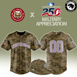 El Paso Chihuahuas 250th America Military Appreciation Limited Edition Baseball Jersey