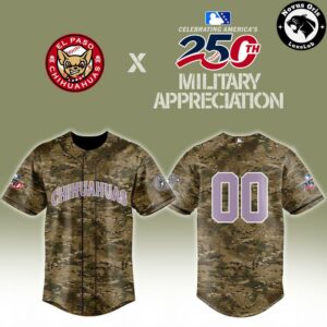 El Paso Chihuahuas 250th America Military Appreciation Limited Edition Baseball Jersey 2