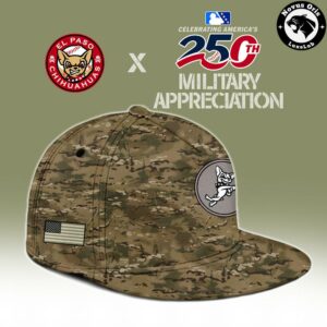 El Paso Chihuahuas 250th America Military Appreciation Limited Edition Baseball Jersey 3