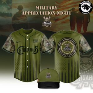 El Paso Chihuahuas America 250 Military Camo Baseball Jersey