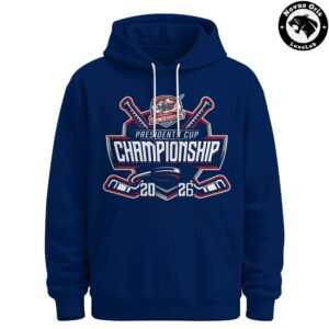 Evansville Thunderbolts 2026 Presidents Cup Champions Back to Back Hoodie 2