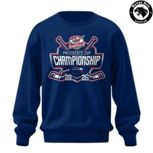 Evansville Thunderbolts 2026 Presidents Cup Champions Back to Back Sweatshirt 2
