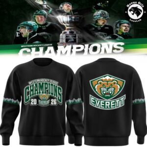 Everett Silvertips 2026 WHL Champions Limited Edition Sweatshirt 2