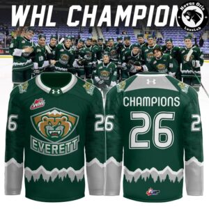 Everett Silvertips WHL Champions 2026 Limited Edition Hockey Jersey