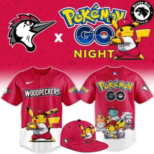 Fayetteville Woodpeckers x Pokemon GO Night Mashup Limited Baseball Jersey