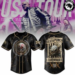 Five Finger Death Punch USA Tour 2026 20th Anniversary Best Of XX Baseball Jersey