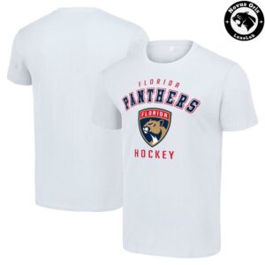 Florida Panthers NHL Hockey Shield Logo Graphic T Shirt 1