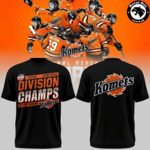 Fort Wayne Komets 2026 Central Division Champs T Shirt 3