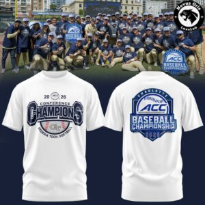 GT Yellow Jackets 2026 ACC Baseball Championship T Shirt 2