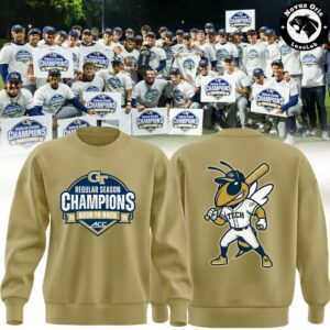 Georgia Tech 2026 ACC Champions Back to Back Crewneck Sweatshirt 1