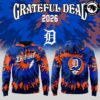 Grateful Dead Detroit Tigers Tie Dye Steal Your Face Hoodie