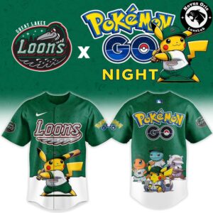 Great Lakes Loons x Pokemon GO Night 2026 Limited Edition Baseball Jersey 2