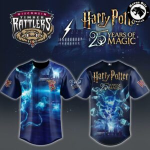 Harry Potter 25 Years of Magic Timber Rattlers Fan Baseball Jersey 2