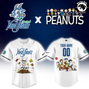 Hartford Yard Goats x Peanuts Night 2026 Limited Baseball Jersey 2