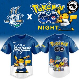 Hartford Yard Goats x Pokemon GO Night 2026 New Edition Baseball Jersey 2