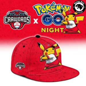 Hickory Crawdads x Pokemon GO Night Mashup Limited Baseball Jersey 3