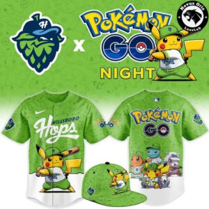 Hillsboro Hops x Pokemon GO Night Limited Edition Baseball Jersey