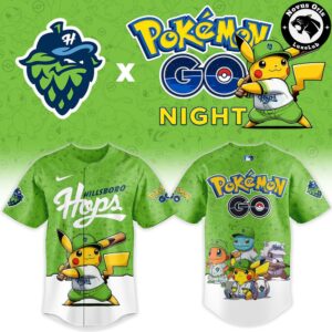 Hillsboro Hops x Pokemon GO Night Limited Edition Baseball Jersey 2