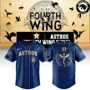 Houston Astros x Fourth Wing Night 2026 New Limited Edition Baseball Jersey 4