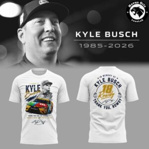 In Memory of Kyle Busch 18 Rowdy Racing Memorial T-Shirt