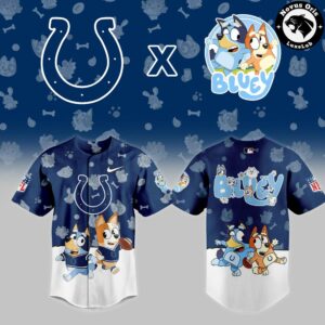Indianapolis Colts x Bluey Night NFL Custom Edition Jersey 2