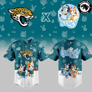 Jacksonville Jaguars x Bluey Night NFL Custom Edition Jersey 2