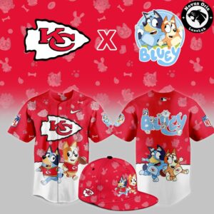 Kansas City Chiefs x Bluey Night NFL Custom Edition Jersey