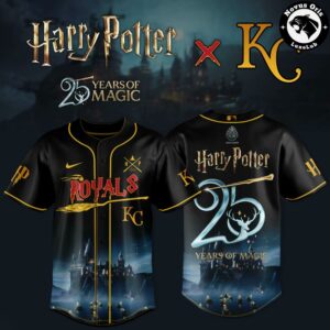 Kansas City Royals x Harry Potter – 25 Years of Magic Edition Baseball Jersey