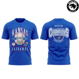 Kansas Jayhawks 2026 Big 12 Tournament Champions T Shirt 2