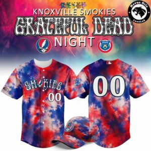 Knoxville Smokies x Grateful Dead Night Custom Baseball Jersey