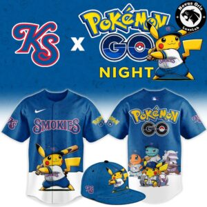 Knoxville Smokies x Pokemon GO Night Limited Edition Baseball Jersey