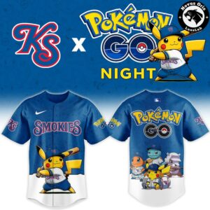 Knoxville Smokies x Pokemon GO Night Limited Edition Baseball Jersey 2