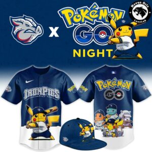 Lehigh Valley IronPigs x Pokemon GO Night Limited Edition Baseball Jersey