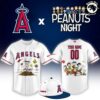 Custom Los Angeles Dodgers x Peanuts Night Snoopy Baseball Jersey Limited Edition