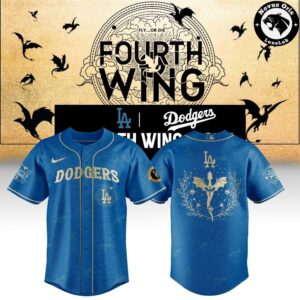 Los Angeles Dodgers x Fourth Wing Night 2026 Limited Edition Baseball Jersey 4