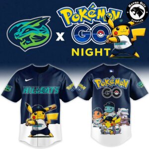 Lynchburg Hillcats x Pokemon GO Night Mashup Limited Baseball Jersey 2