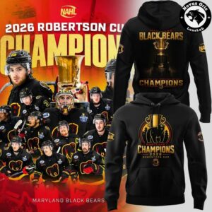 Maryland Black Bears 2026 NAHL Robertson Cup Champions Hoodie 1