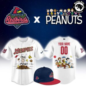 Memphis Redbirds x Peanuts Night 2026 Limited Baseball Jersey 1