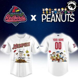 Memphis Redbirds x Peanuts Night 2026 Limited Baseball Jersey 2
