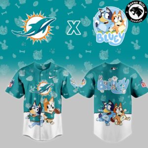Miami Dolphins x Bluey Night NFL Custom Edition Jersey 2