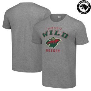 Minnesota Wild NHL Hockey Arch Logo Graphic T Shirt 3