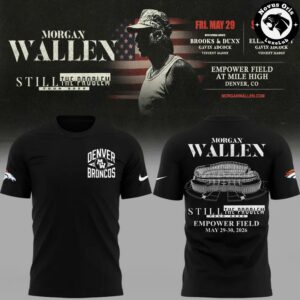 Morgan Wallen Denver Broncos 2026 Concert Ombre T Shirt 2