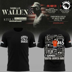 Morgan Wallen Denver Broncos 2026 Concert Ombre T Shirt 4